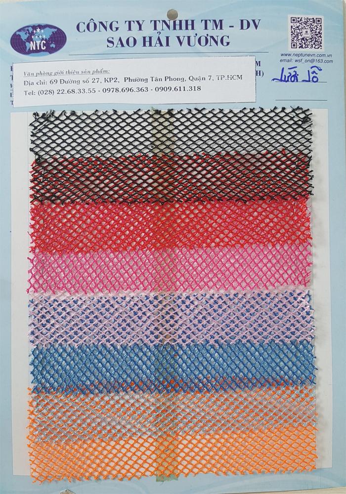 Vải lưới - Vải May Mặc Sao Hải Vương - Công Ty TNHH Thương Mại Dịch Vụ Sao Hải Vương